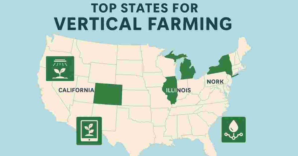 top usa states for vertical farming